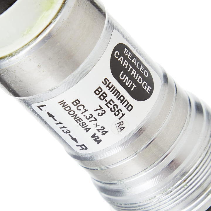 SHIMANO BB-ES51 Innenlager 73mm BSA ohne Kurbelschrauben (Länge: 118 mm) 68-118 mm schwarz - schwarz