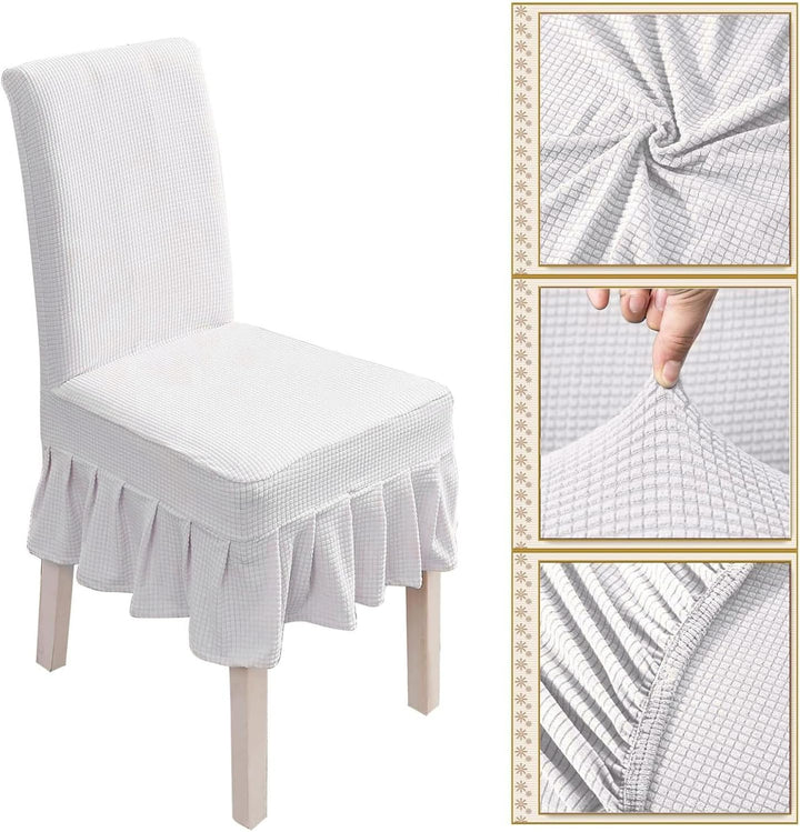 PETCUTE Stuhlhusse Stretch stuhlbezug elastische Hussen für Stühle Spandex Stuhlhussen für Hochzeit