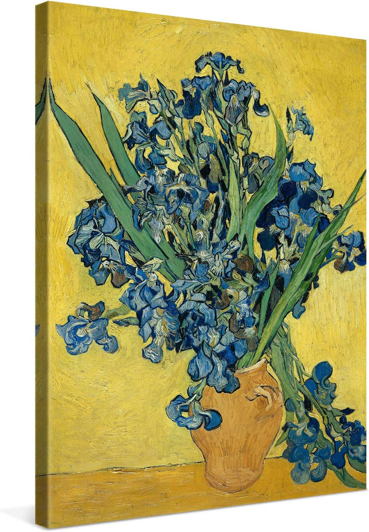 PICANOVA – Vincent Van Gogh Irises May 60x80 cm – Bild auf Leinwand – Leinwandbild – Premium Leinwan