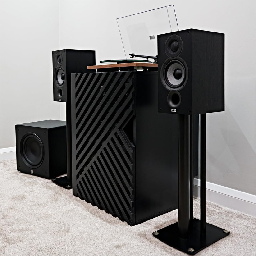 ELAC Debut 2.0 B5.2 Bücherregal-Lautsprecher, Schwarz, 1 Paar, Paar