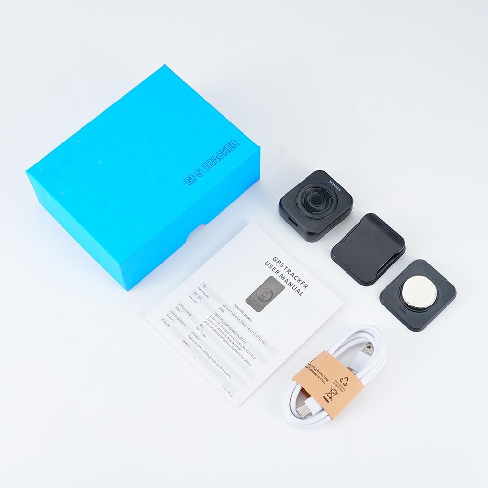 TKMARS 4G GPS Tracker, Mini GPS Ortungsgerät in Echtzeit weltweit, GPS Peilsender für Auto, Kinder,