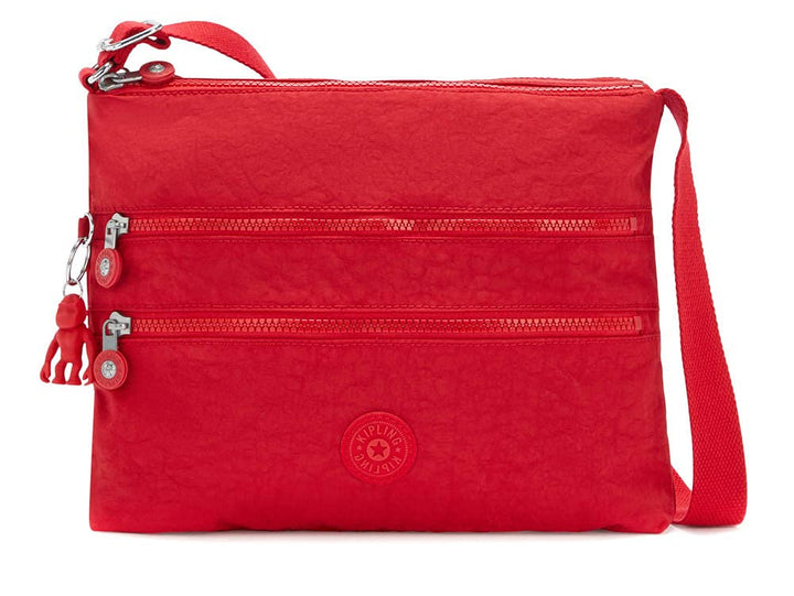 Kipling Damen Alvar Crossbody, Red Rouge, 33x26x4.5 cm (B x H T) EU, Red Rouge
