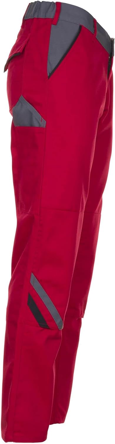 Planam Highline Damen Bundhose rot Schiefer schwarz Modell 2391 Grösse 48