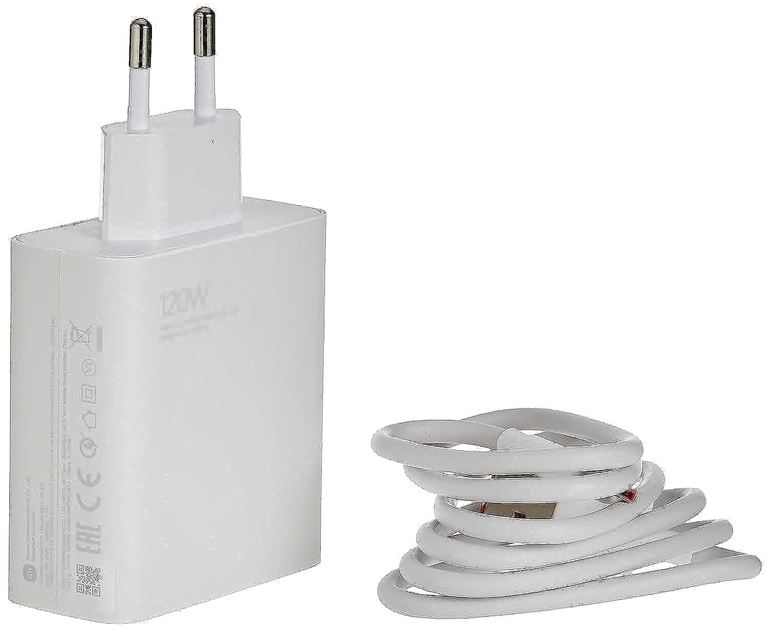 Xiaomi Mi Travel Charger Combo Set with USB-A to Type-C Charging Cable 1m, 120W White EU BHR6034EU
