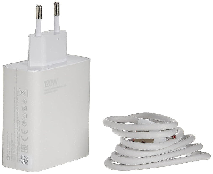 Xiaomi Mi Travel Charger Combo Set with USB-A to Type-C Charging Cable 1m, 120W White EU BHR6034EU