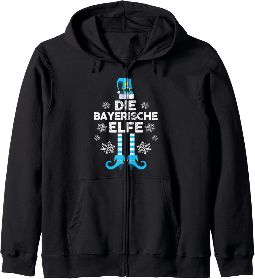 Bayerische Elfe Familien Weihnachts Outfit Weihnachtself Kapuzenjacke