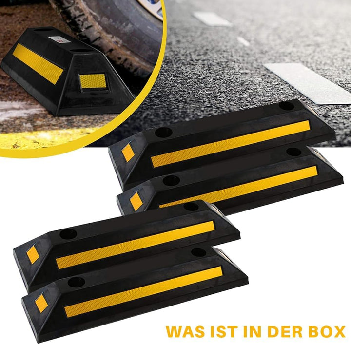 Pyle Parkplatzbegrenzung Anfahrtschutz Set – Garagenstopper für das Auto ohne zu Bohren oder mit Bef