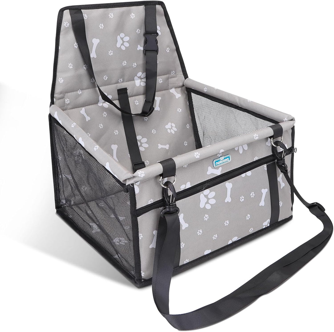 Nobleza - Stabiler Auto Hundesitz für Kleine bis Mittlere Hunde, Wasserfestes Material, Faltbar für