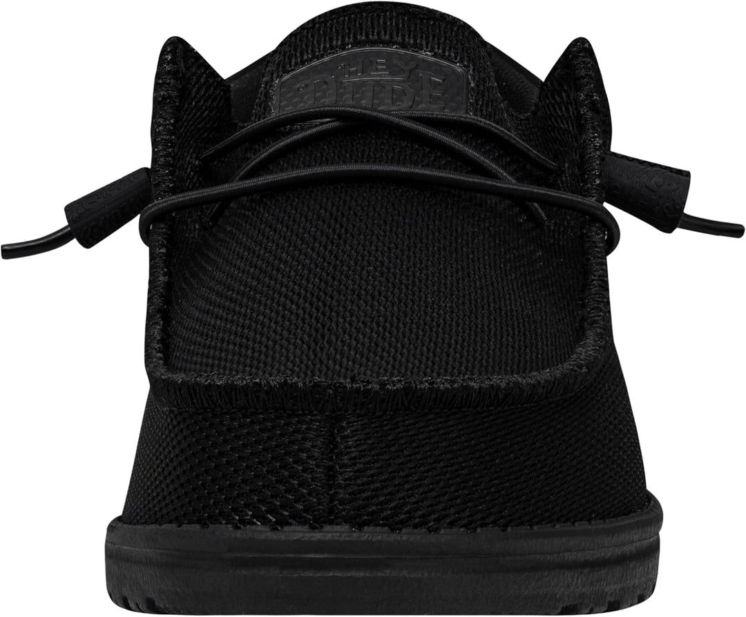 HEYDUDE - Wally Sox Stitch Herren - Slip on Schuhe - Herren Loafers, Black White 40 EU Shade, 40 EU