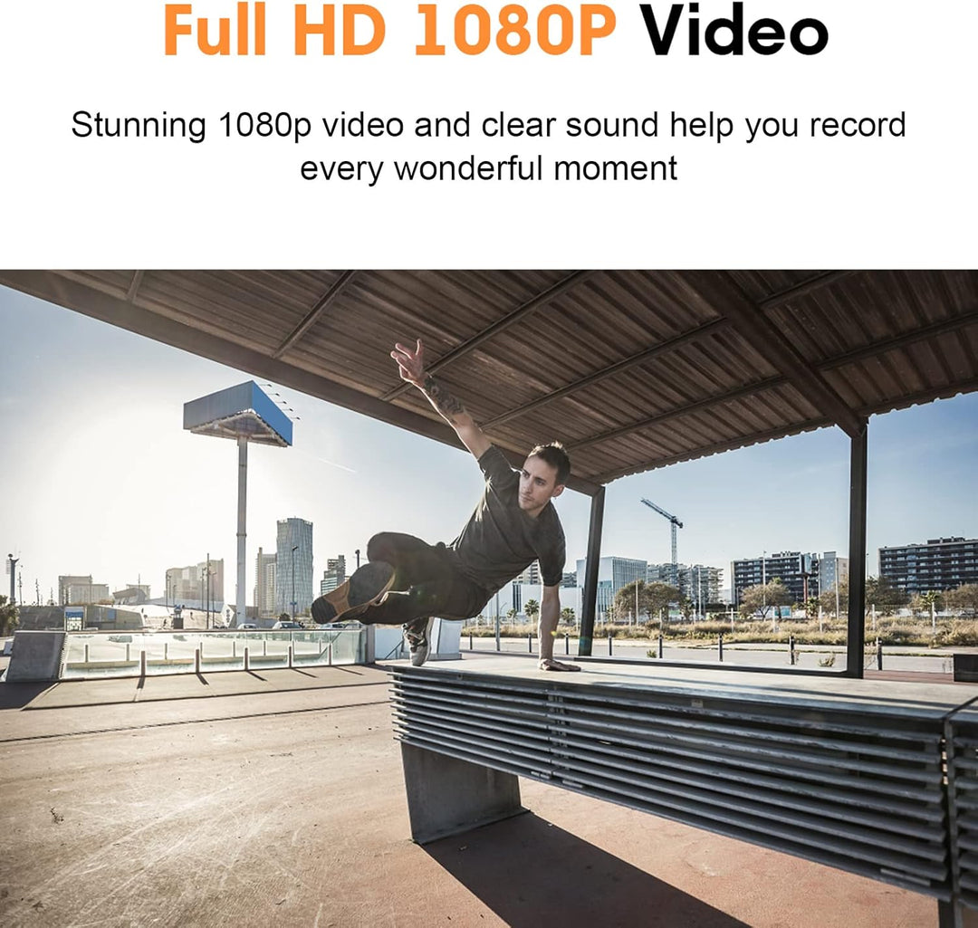 Asixxsix Bluetooth-Sonnenbrillenkamera, 1080P-Videorecorder mit Polarisierten Linsen, Tragbare Brill