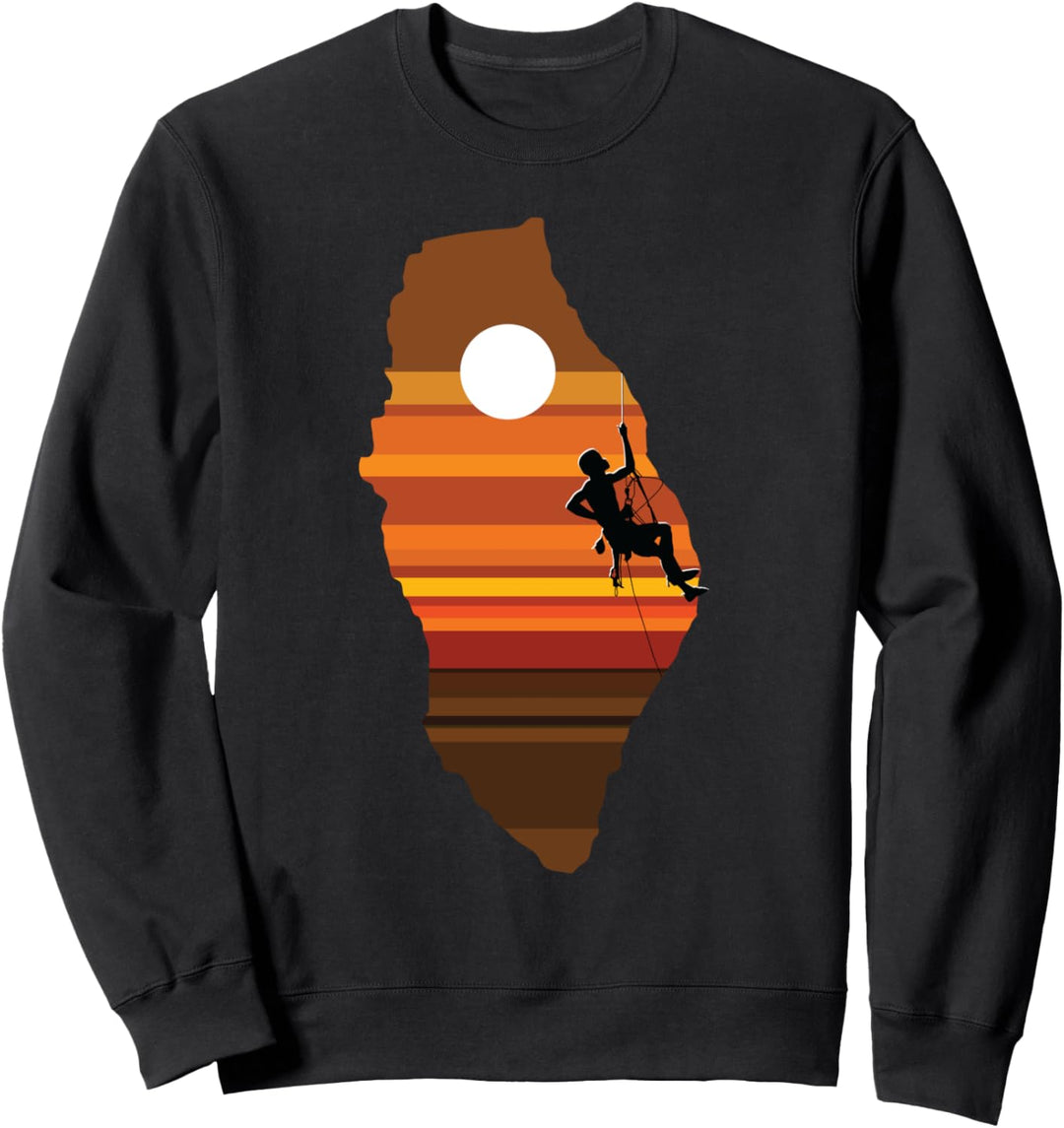 Klettern Wandern Wall Mountain Outdoor Kletterer Sweatshirt