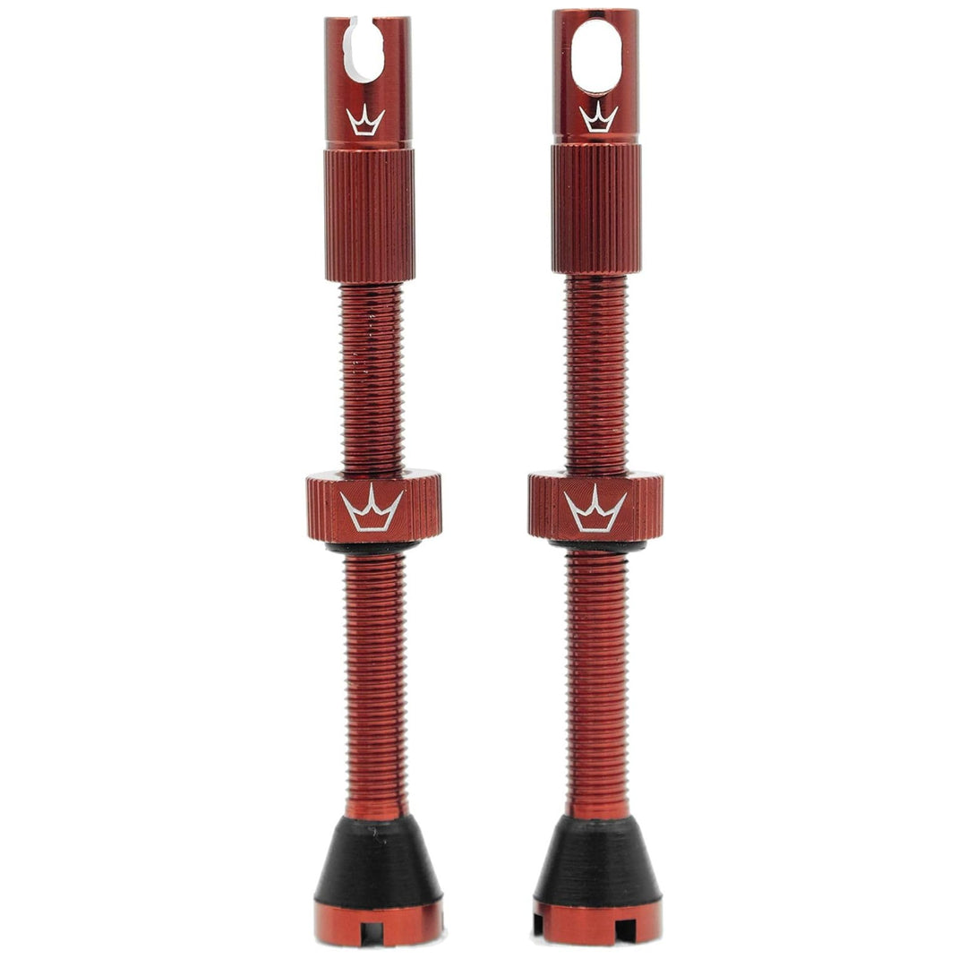 Peaty's XChris King (MK2) schlauchlose Ventile - Fahrradreifenventile 60 mm rot, 60 mm rot
