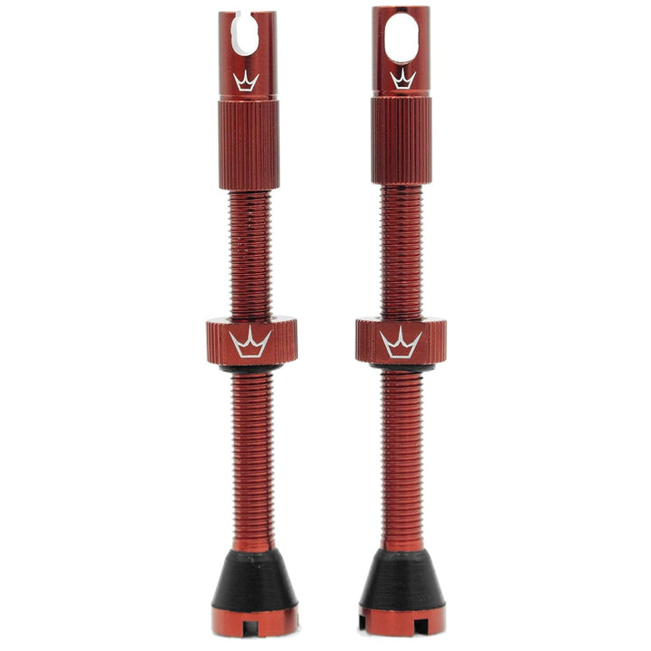 Peaty's XChris King (MK2) schlauchlose Ventile - Fahrradreifenventile 60 mm rot, 60 mm rot