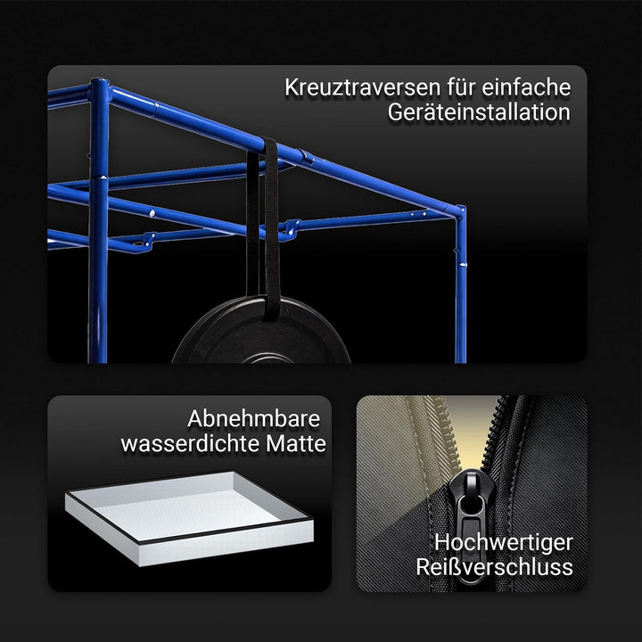 Growzelt Komplettset mit Growzelt 90x90x180 cm 240W LED Grow Lampe und Regelbar Rohrventilator 100mm