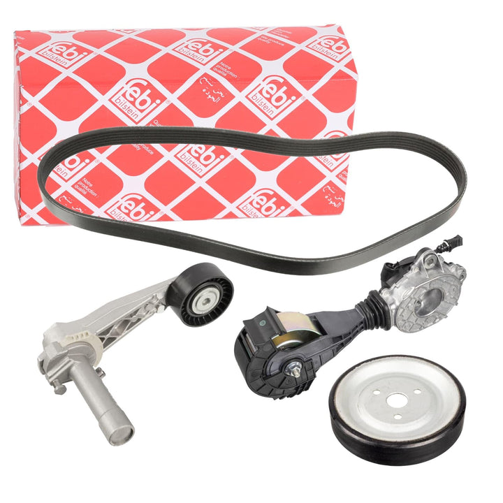 febi bilstein 107428 Keilrippenriemensatz mit Riemenspanner, Rippenanzahl 1, 1 Stück