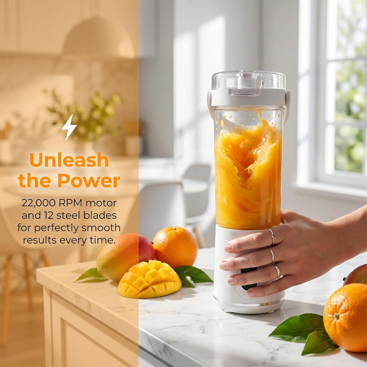 Tragbarer Mixer, Mini Standmixer und Smoothie-Maker, Portabler Elektrischer Saftpresse, USB Wiederau