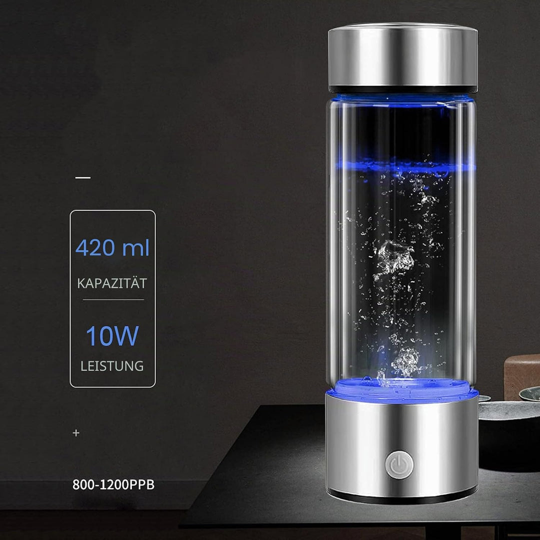 Wasserstoff Generator 450 ML Wasserstoff Wasser Lonisator mit PEM- und SPE-Technologie USB, Wasserst