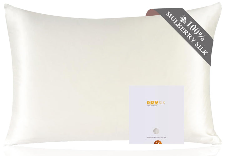 ZIMASILK Kissenbezug aus 100% Seide für Haare und Haut. Doppelseitige 19 Momme Reine Maulbeerseide K