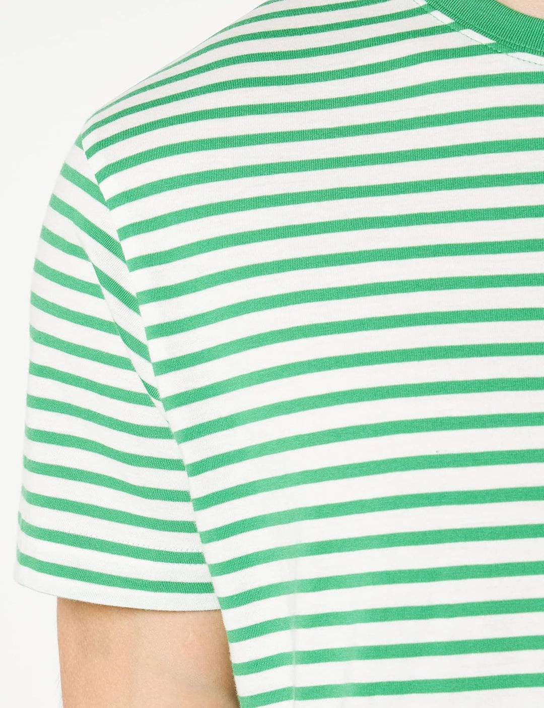 GANT Herren Striped T-Shirt MIT Streifen XXL Mid Green, XXL Mid Green