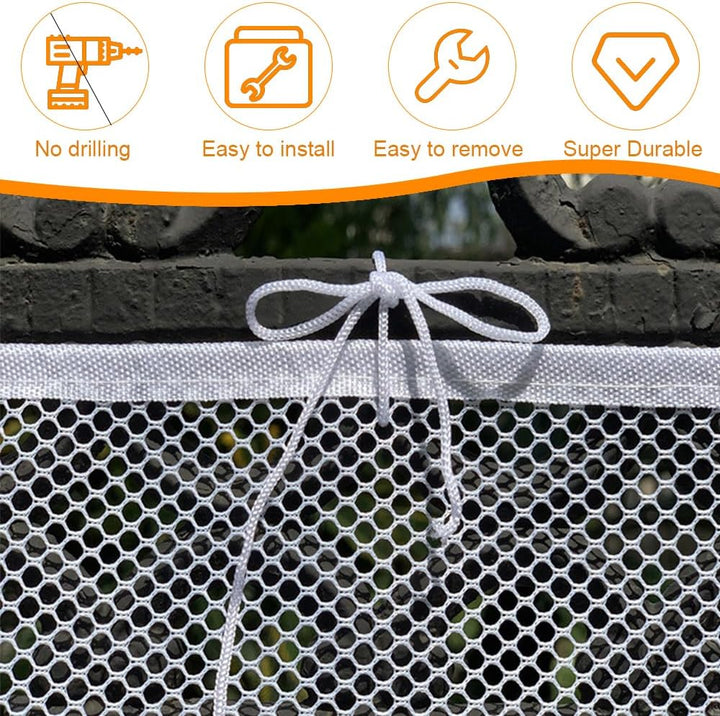 3 Meter Treppenschutznetz Kinder, Balkonschutz Netz, Treppengeländer Verkleidung, Fallschutz Safety