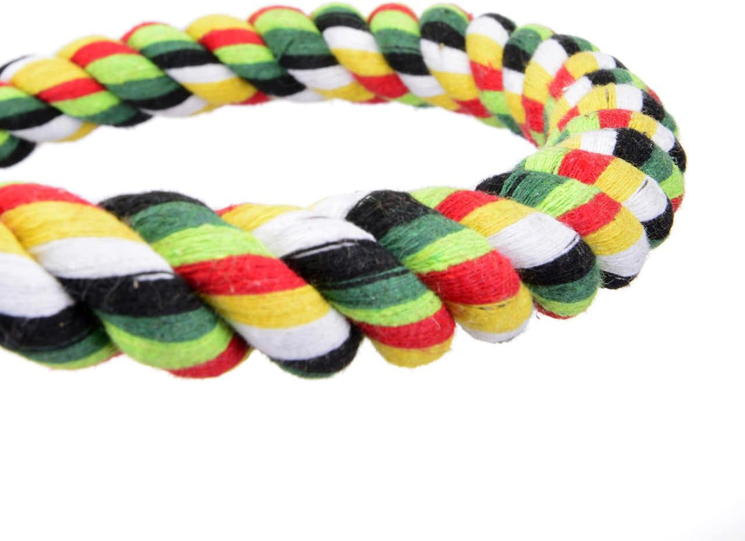 HappyBird | Vogelspielzeug Baumwollspirale für den Grünzügelpapagei, Graupapagei, Goffinkakadu, etc.