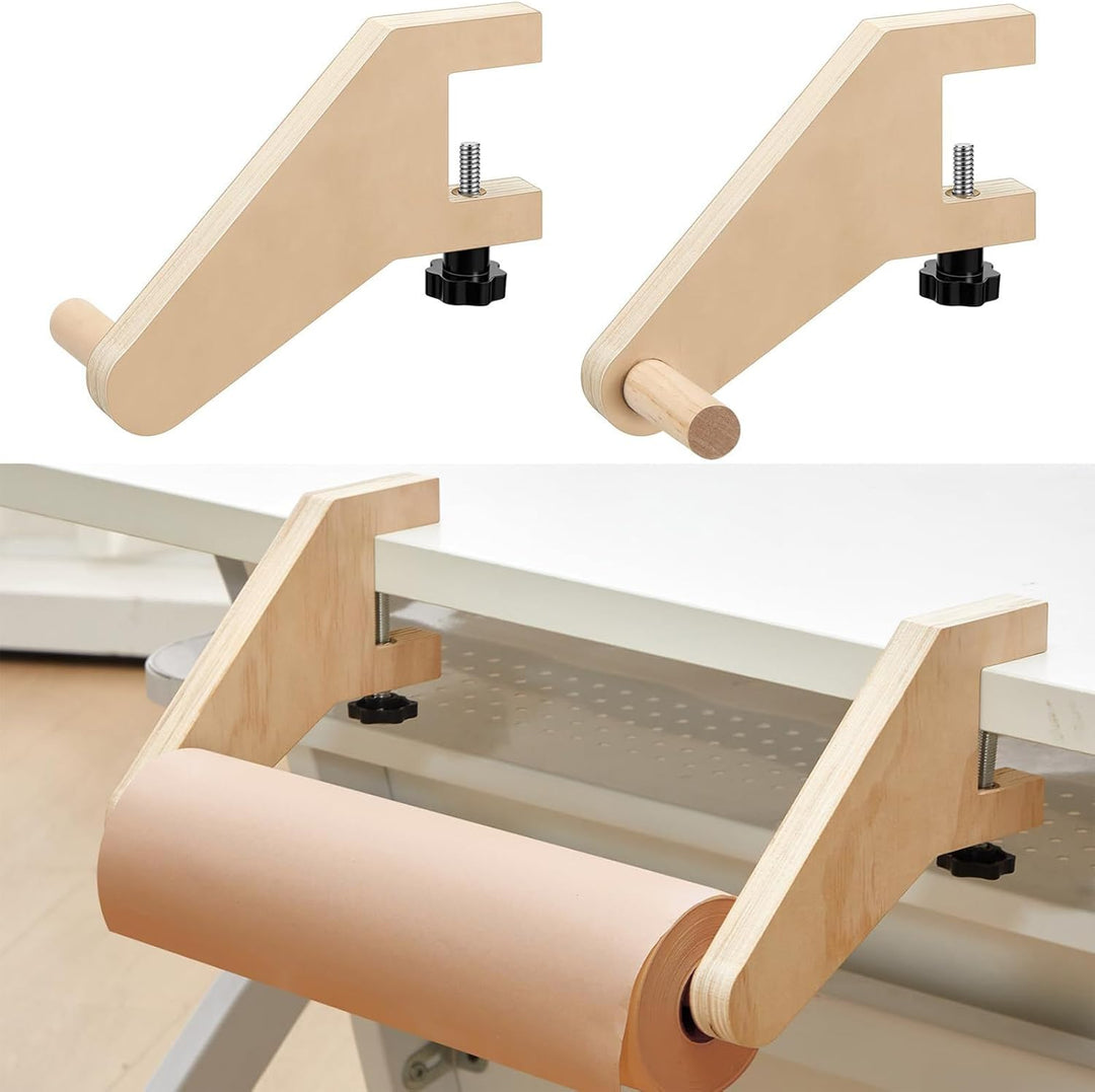 Geschenkpapierspender | 1 Paar platzsparende Tischstaffelei | Papierrollenspender passend für Tisch