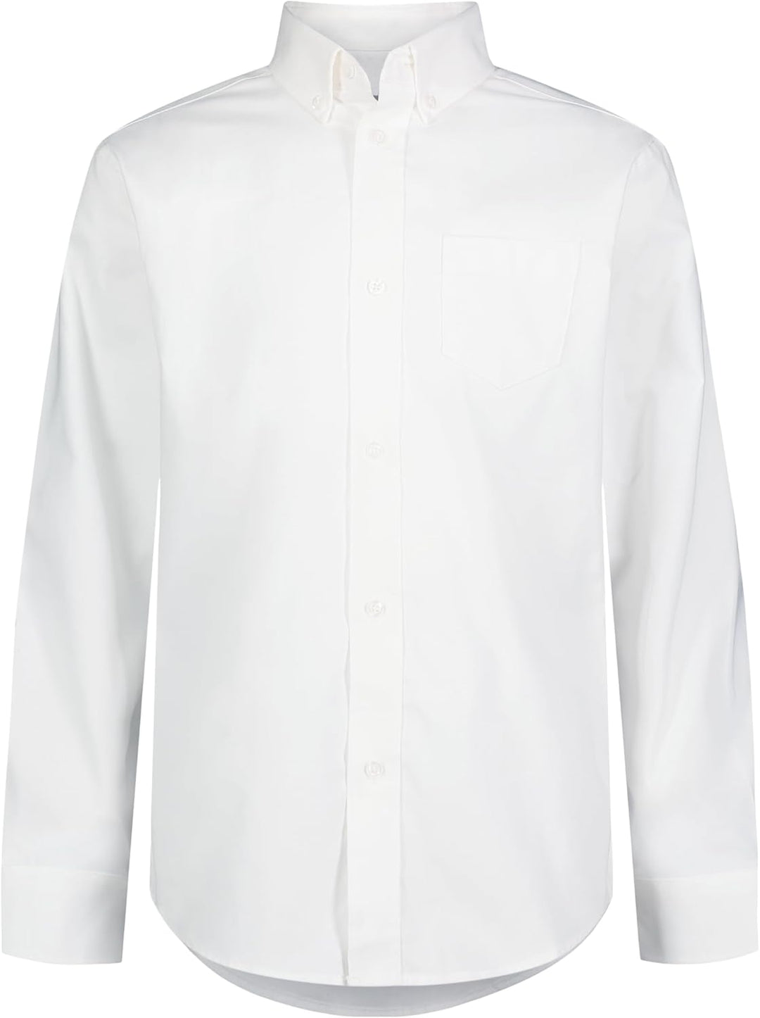 IZOD Herren Long Sleeve Oxford Shirt Hemd mit Button-Down-Kragen, Weiss/Opulenter Garten