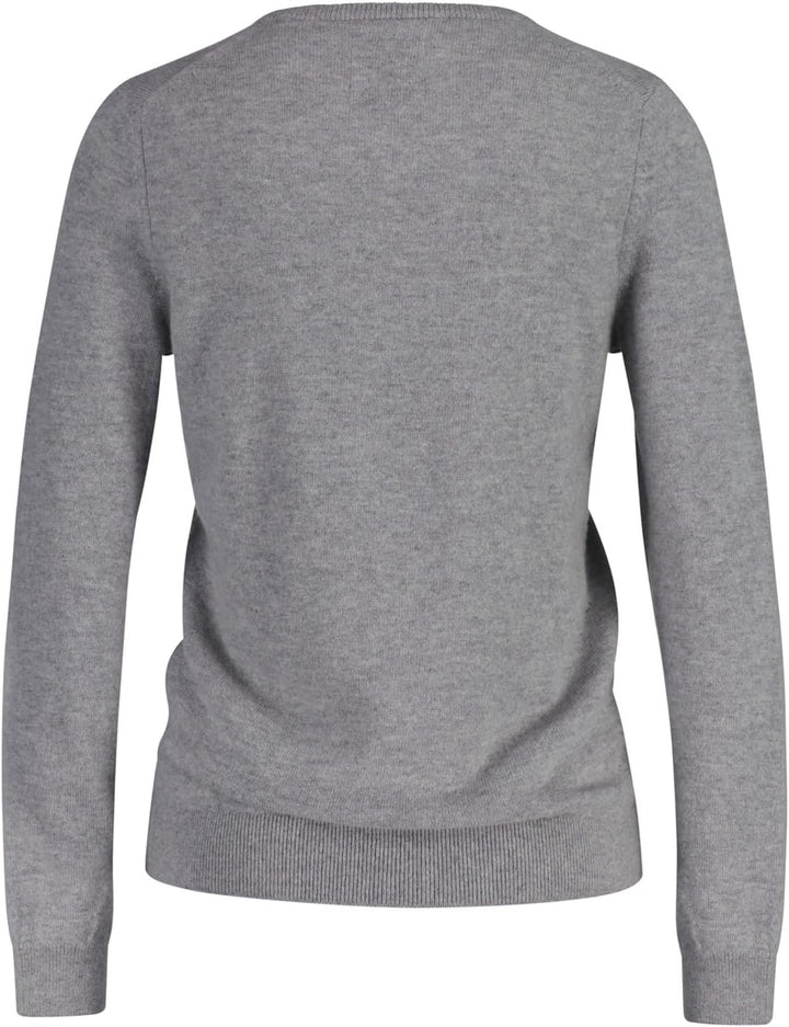 Gant Herren Extrafine Lambswool V-Neck Pullover (1er Pack) M Grey Melange, M Grey Melange