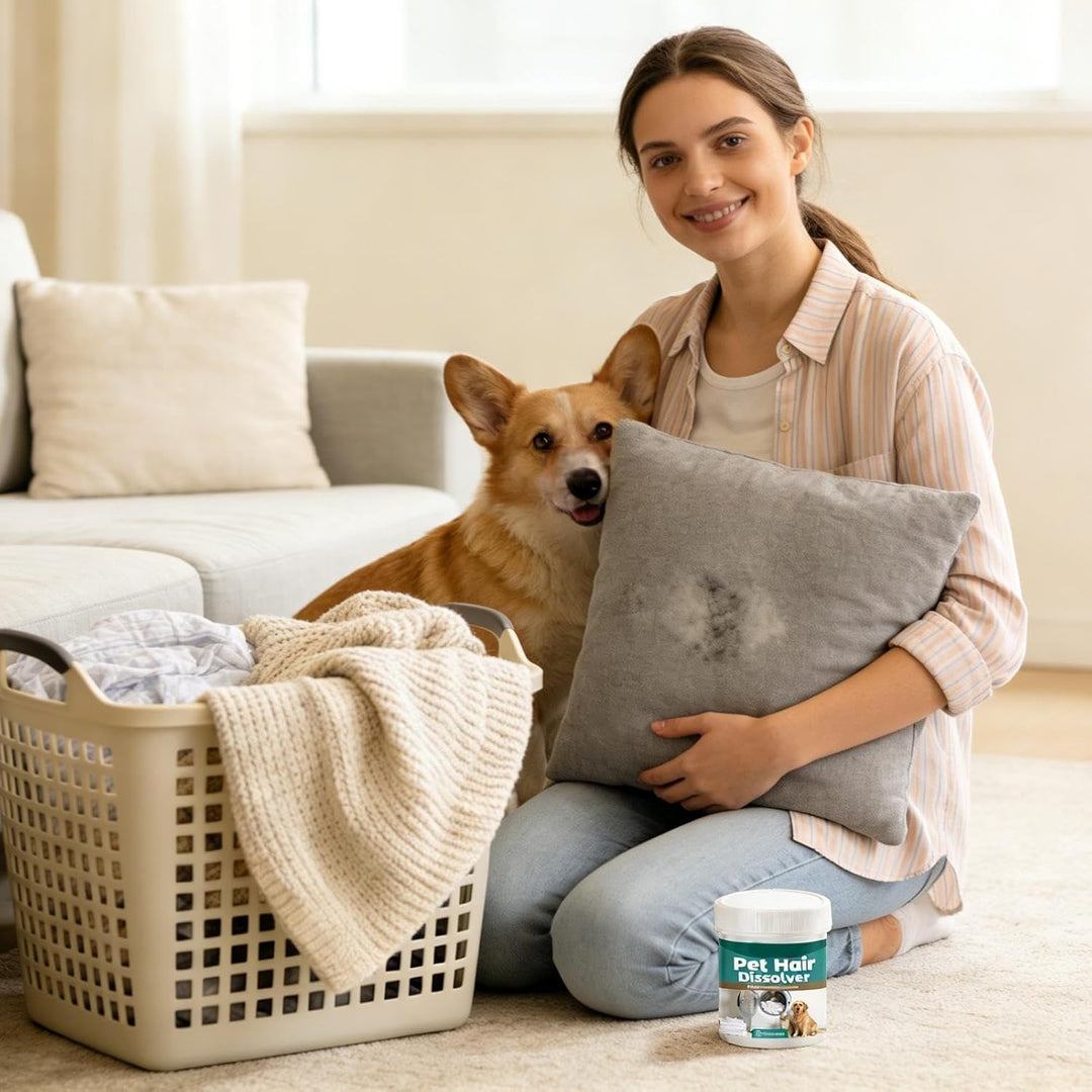 Pet Hair Dissolver, Gentle Cleaning Solution, Multipurpose Hair Removal Agent, Deep Clean Fabric For