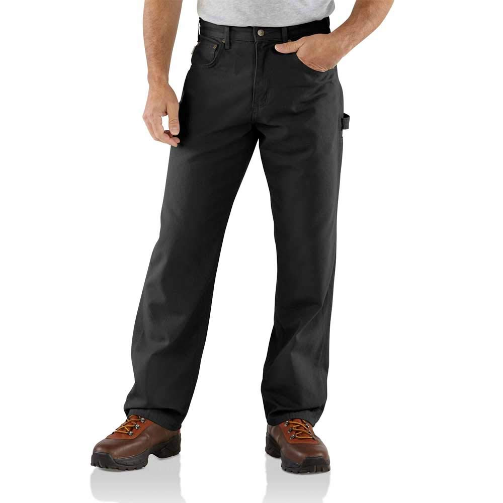 Carhartt Herren Latzhose aus Leinen Leinwand-Arbeitshose, Latzhose, B151, Latzhose, B151, Pants, Pan