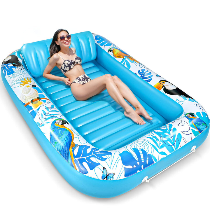 Luftmatratze Pool - Luftmatratze Wasser Pool Matratze - Blau WasserhäNgematte Erwachsene Kinder - Gr