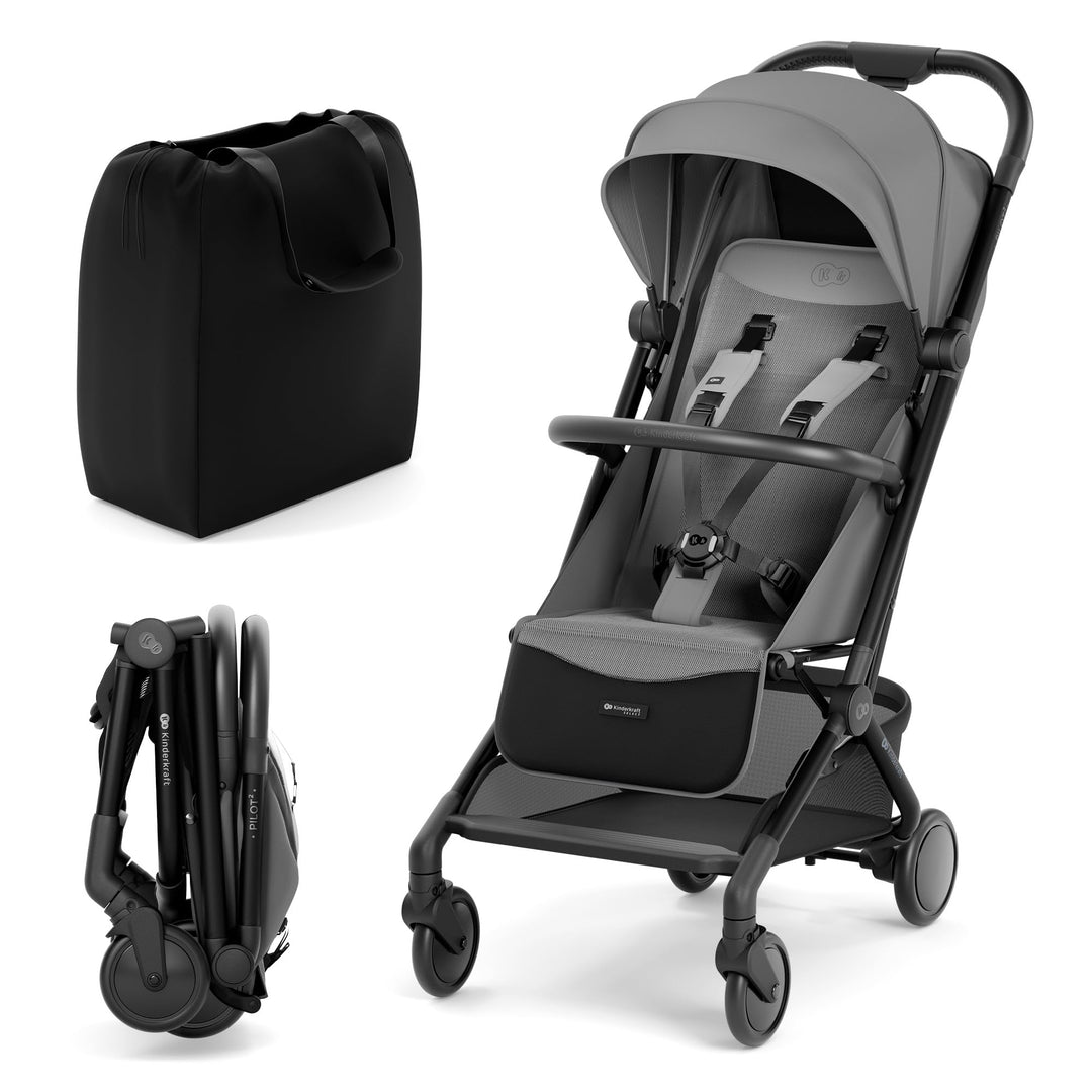 Kinderkraft PILOT 2 Kinderwagen, Liegebuggy, Sportwagen, Innovatives Klappsystem, Kleine Masse nach