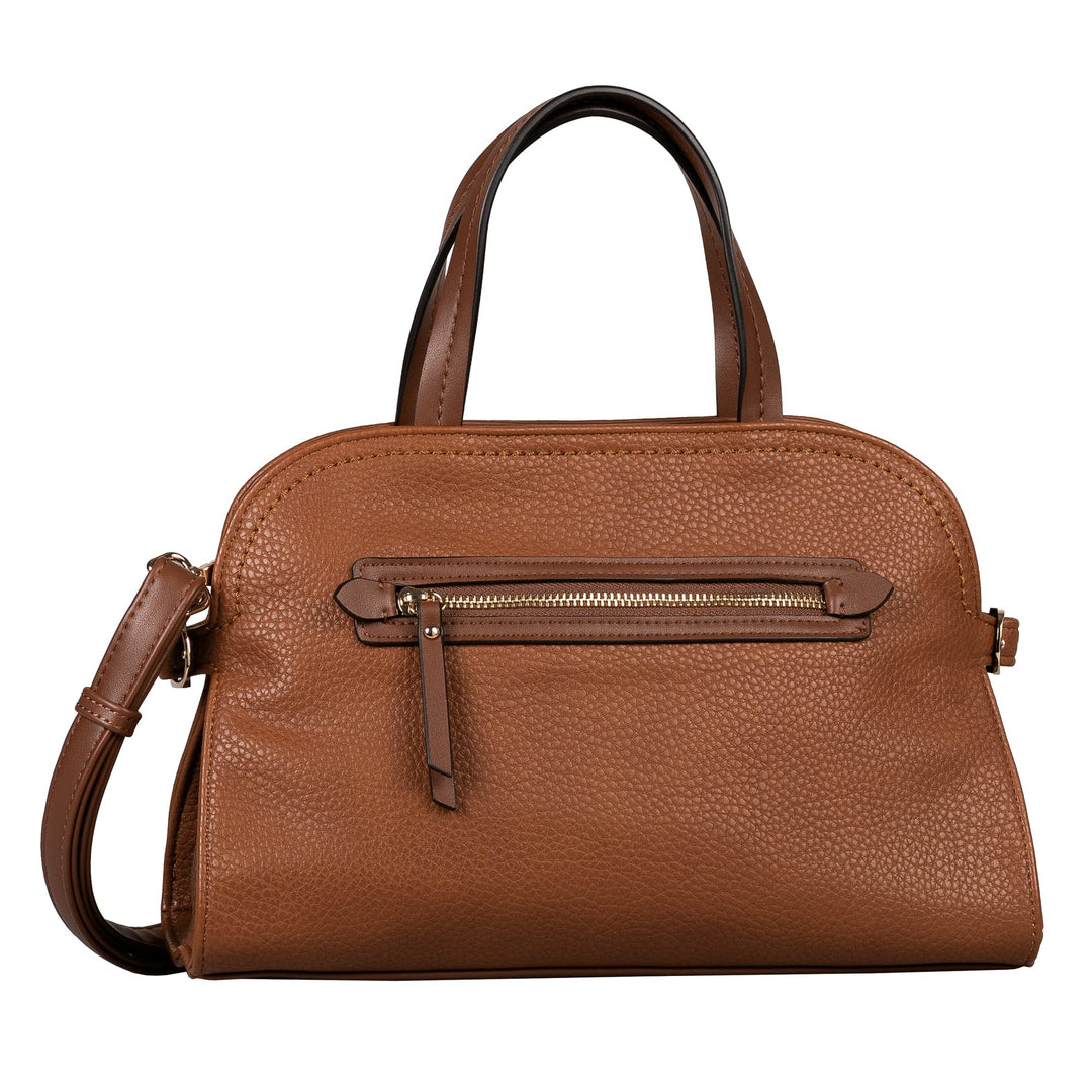 Gabor bags Neomi Damen Shopper Umhängetasche Reissverschluss Klein Braun