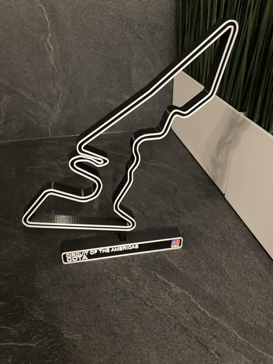 COTA Rennbahn, 3D-Modellbau der F1-Rennbahn, Auto-Dekoration