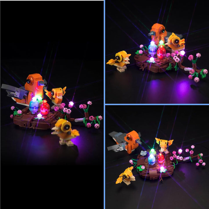 LocoLee Licht Kompatibel mit Lego Vogelnest Set, Nur Lichter Set - Kein Modell, Licht BeleuchtungSet
