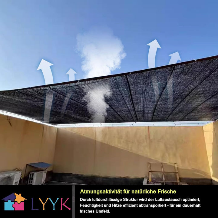Sonnenschutz Schattennetz,Beschattung für Terrassenüberdachung,Outdoor UV-Beständiges Atmungsaktiv S