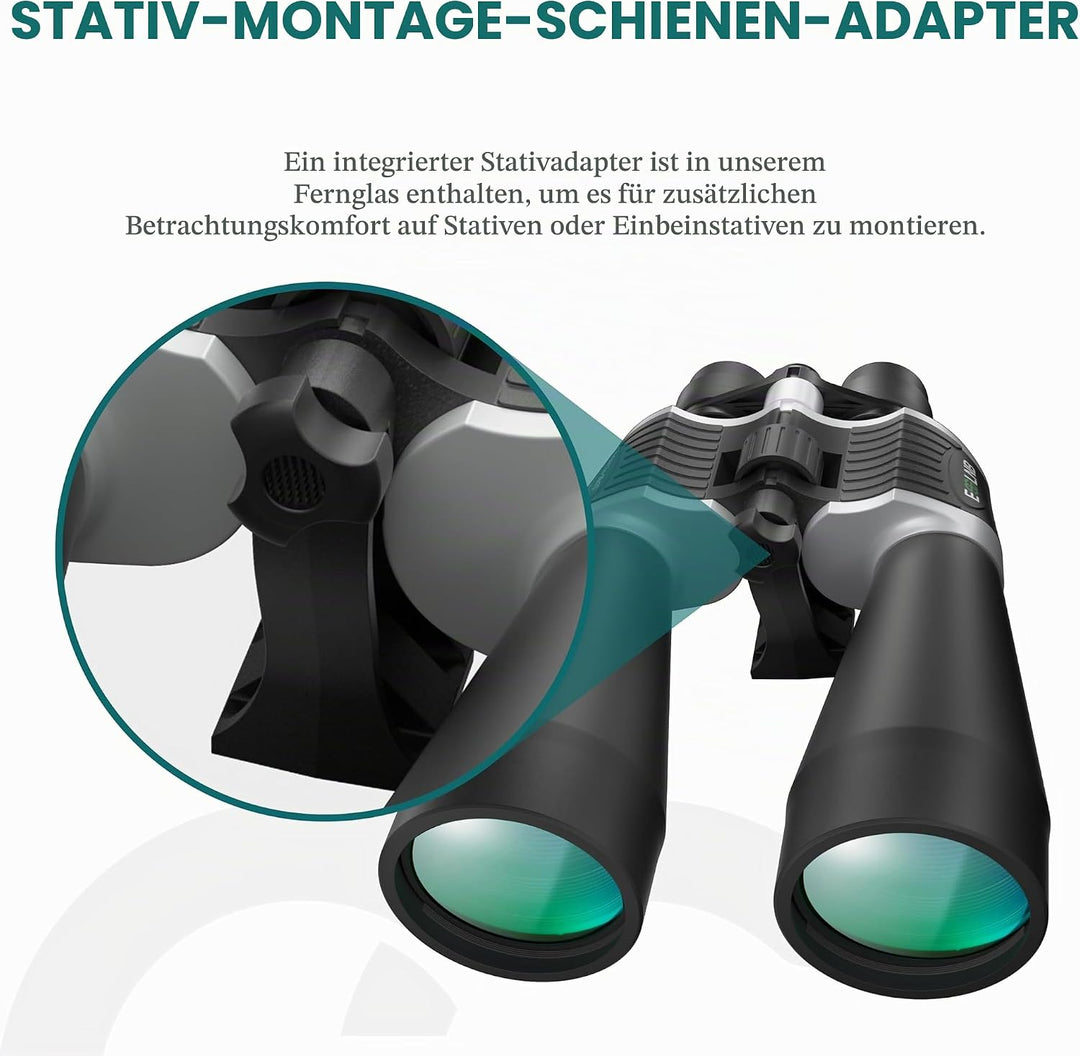 ESSLNB Zoom-Ferngläser 13-39x70 für Sternbeobachtung, mit Smartphone-Adapter, Stativadapter &amp; Aufbew