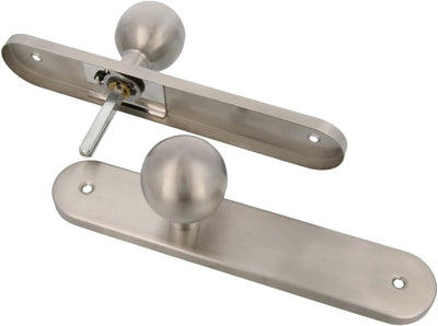 Amig - Runde Drehknauf-Set für Innentüren Mod. 11GP | Ø 62 x 77 mm | rechteckige Plattenverkleidung