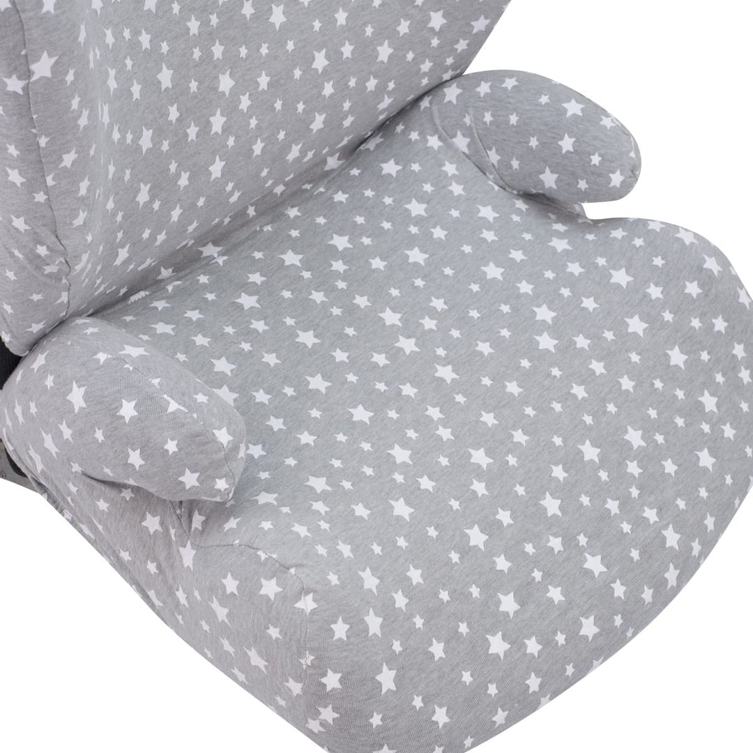 JYOKO Kids Bezug kompatibel mit Britax Romer Kidfix, aus Baumwolle (Romer Kidfix, White Star) Romer