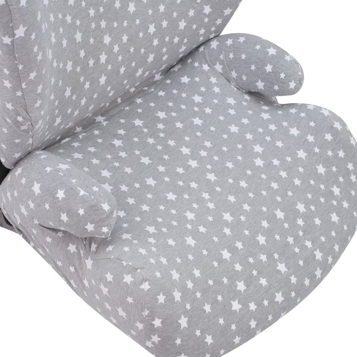 JYOKO Kids Bezug kompatibel mit Britax Romer Kidfix, aus Baumwolle (Romer Kidfix, White Star) Romer