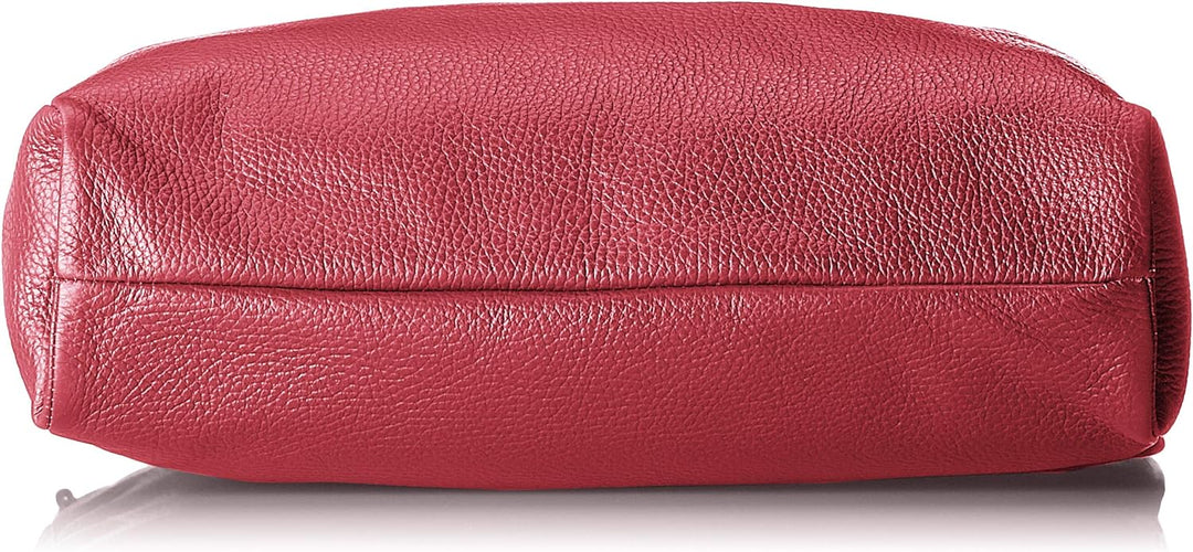 Mandarina Duck Mellow Leather Tracolla Schultertasche Rot (Red Plum), Rot (Red Plum)