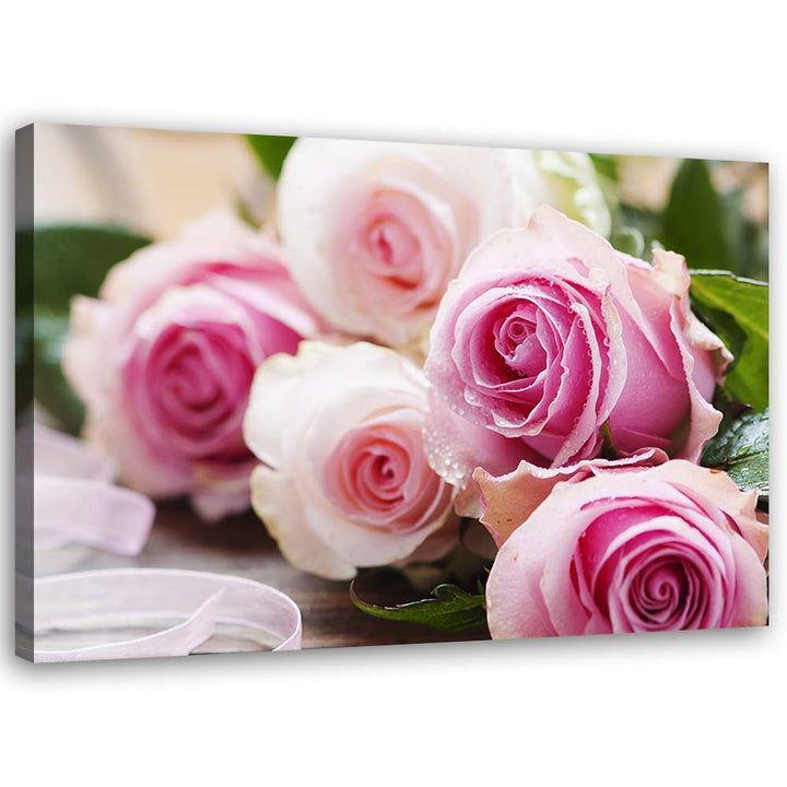 Feeby Wandbild Blume Druckbild Leinwandbild Pflanze Violett 100x70 cm M14561 100x70 cm, M14561 100x7