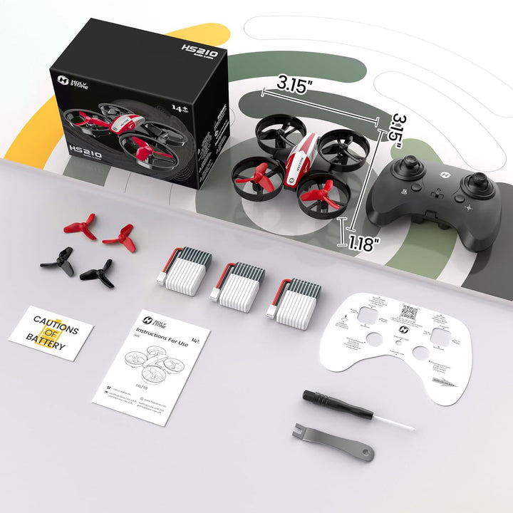 Holy Stone HS210 Mini Drohne für Kinder Anfänger,RC Quadcopter mit 3 Akkus Lange Flugzeit,Automatisc