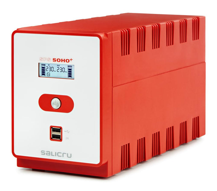 USV SALICRU SPS 1200 SOHO+ (Line-Interactive-USV 500 VA - 2200 VA mit USB-Doppelladegerät) 1200 VA,