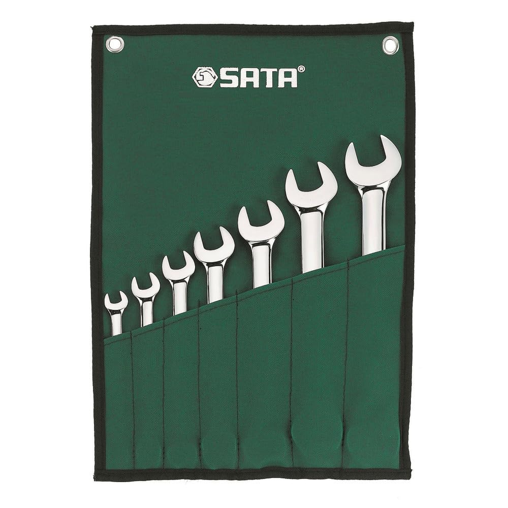 SATA ST09070SJ Ringmaulschlüssel, Gabelringschlüssel, Gabelschlüssel, Schraubenschlüssel Set metrisc