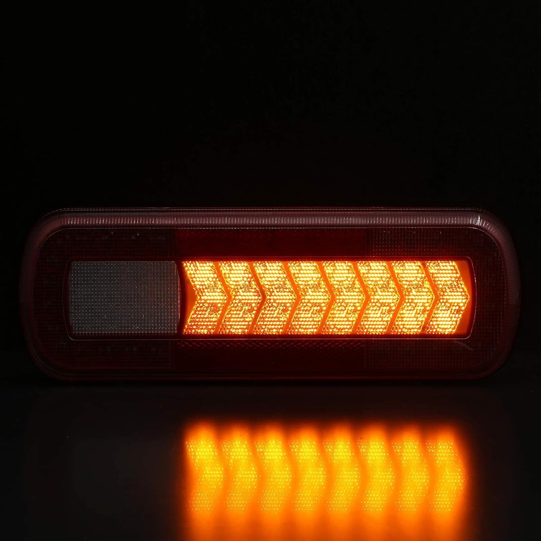 D-TECH 2 Stk. 9-30V E-Mark Zulassung LED Anhänger Rücklicht Bremslicht Rückfahrnebelscheinwerfer Dyn