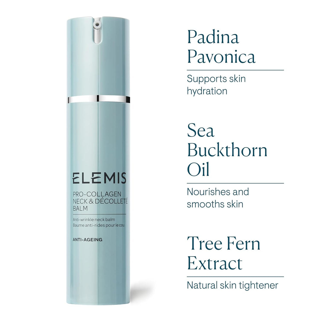 Elemis Pro-Collagen-Hals- und Dekolleté-Balsam, Anti-Falten-Hals-Balsam, 1er Pack (1 x 50 ml)