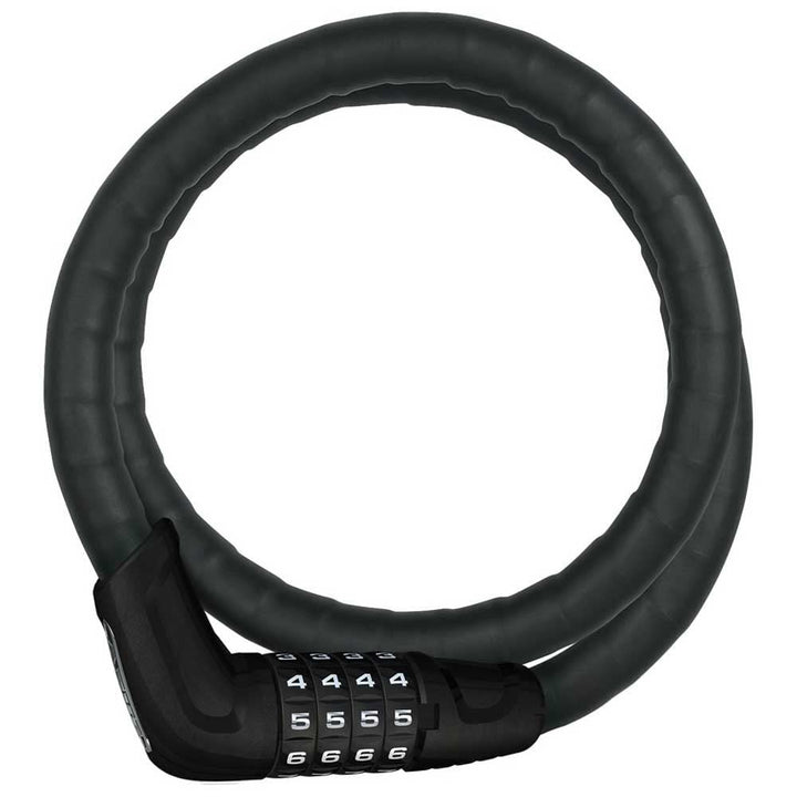 ABUS Panzerkabelschloss Steel-O-Flex Tresorflex 6615C + SCLL-Halterung - Zahlenschloss aus Stahlkabe
