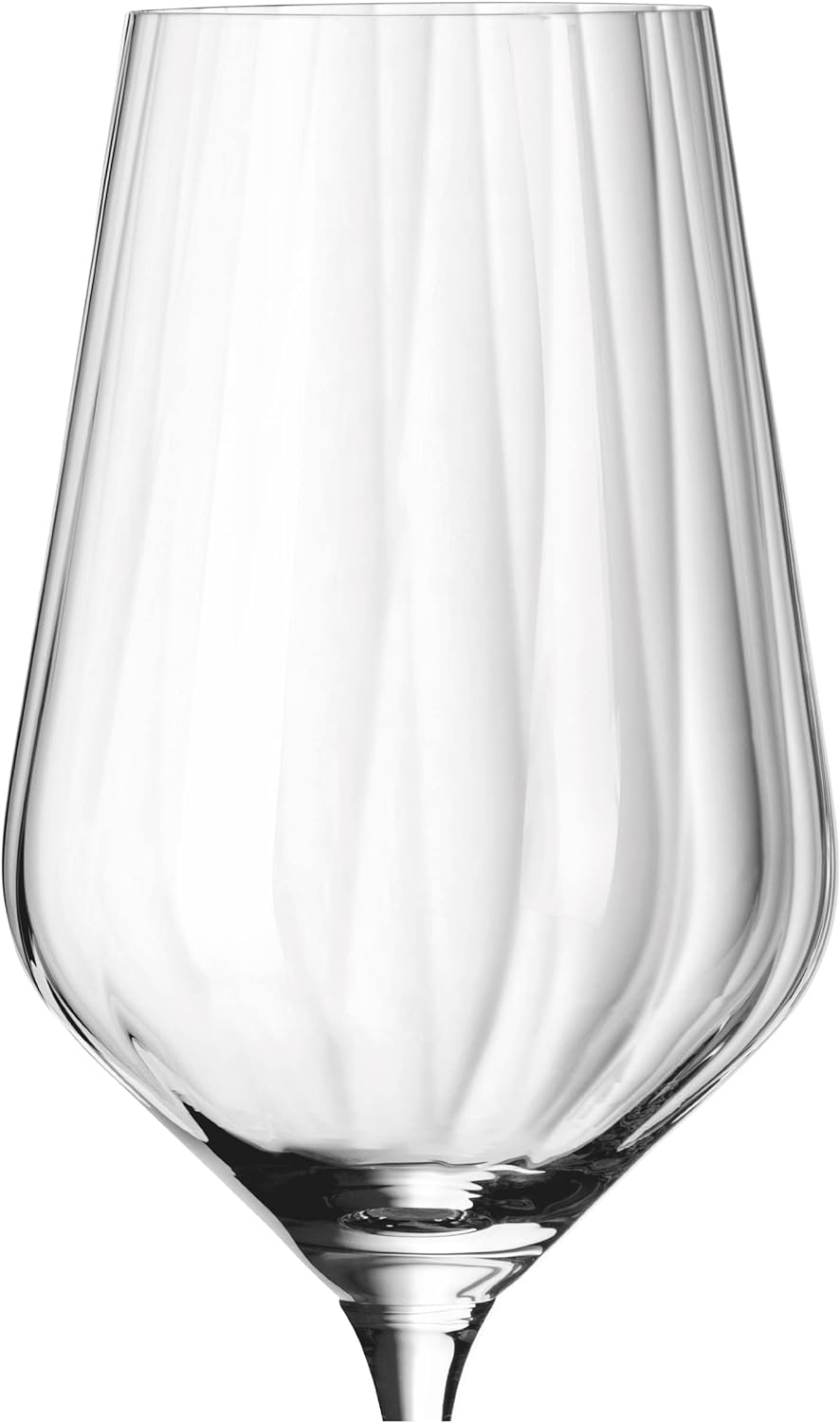 RITZENHOFF 3671002 Weissweinglas Set 300 ml – Serie Sternschliff Nr. 2 – 2 Stück – mit Relieflinie –
