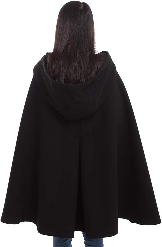 GRACEART Mittelalterliche Unisex Vampir Umhang Gothic Cosplay Kostüm, Robe mit Kapuze Cape Mantel Um
